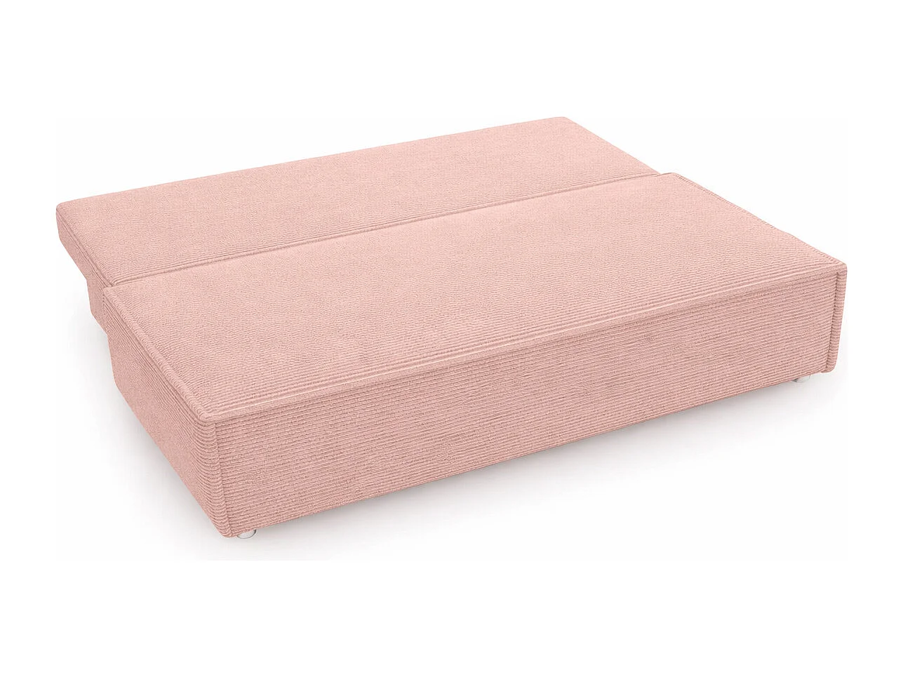Canapé convertible DUO Poso en tissu - plusieurs coloris rose