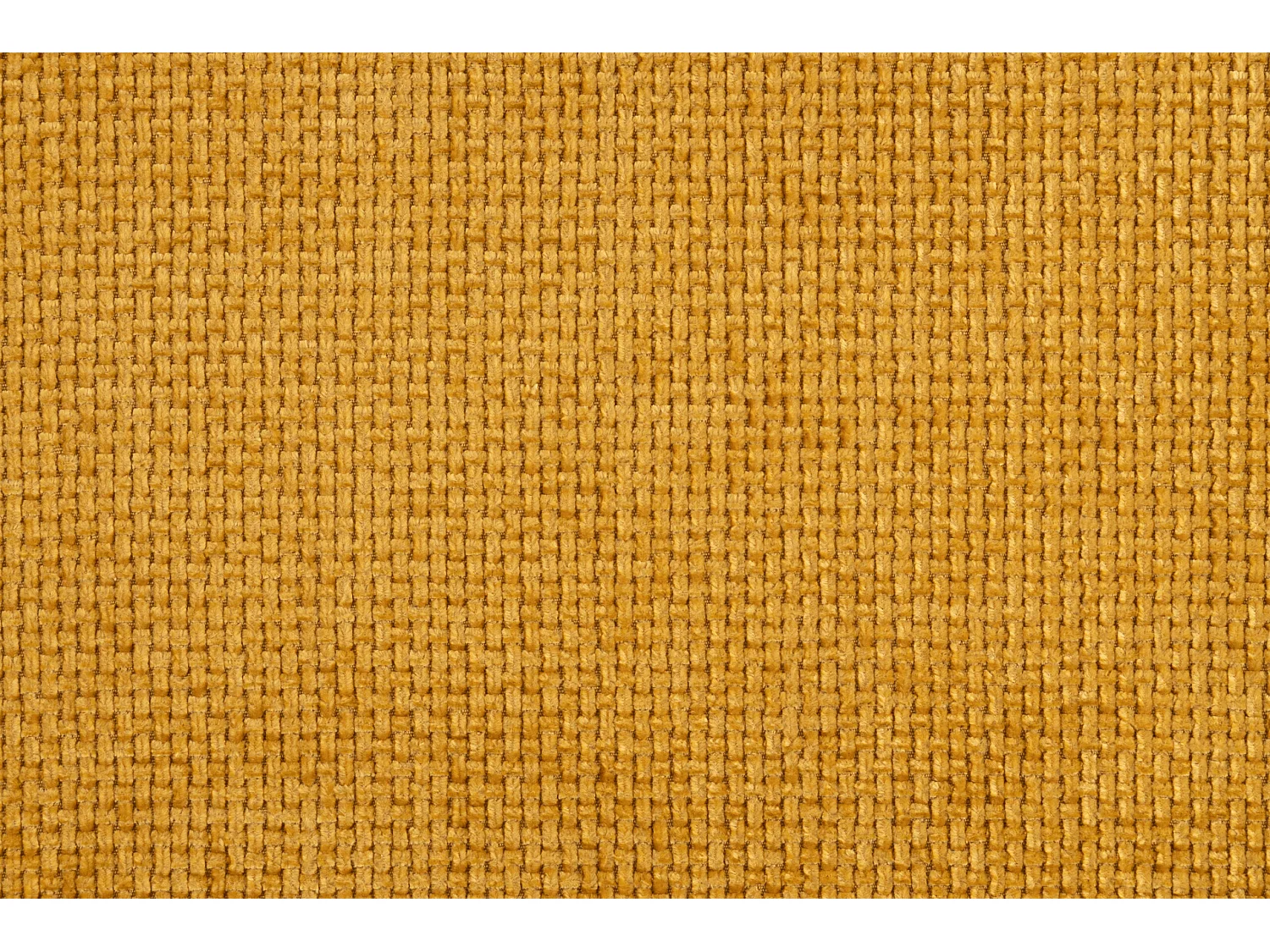 Canapé convertible avec fonction couchage et coffre de rangement, tissu chenille Flow, Jaune, PIANO