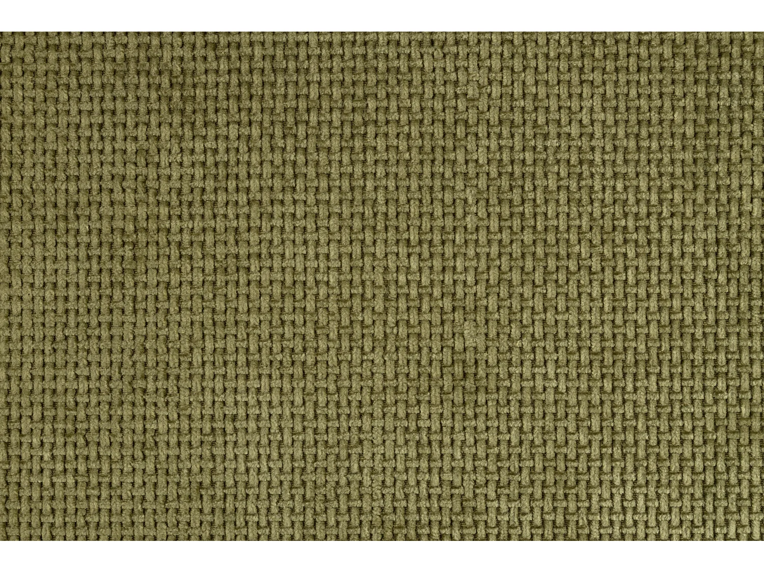 Canapé convertible avec fonction couchage et coffre de rangement, tissu chenille Flow, Olive, PIANO