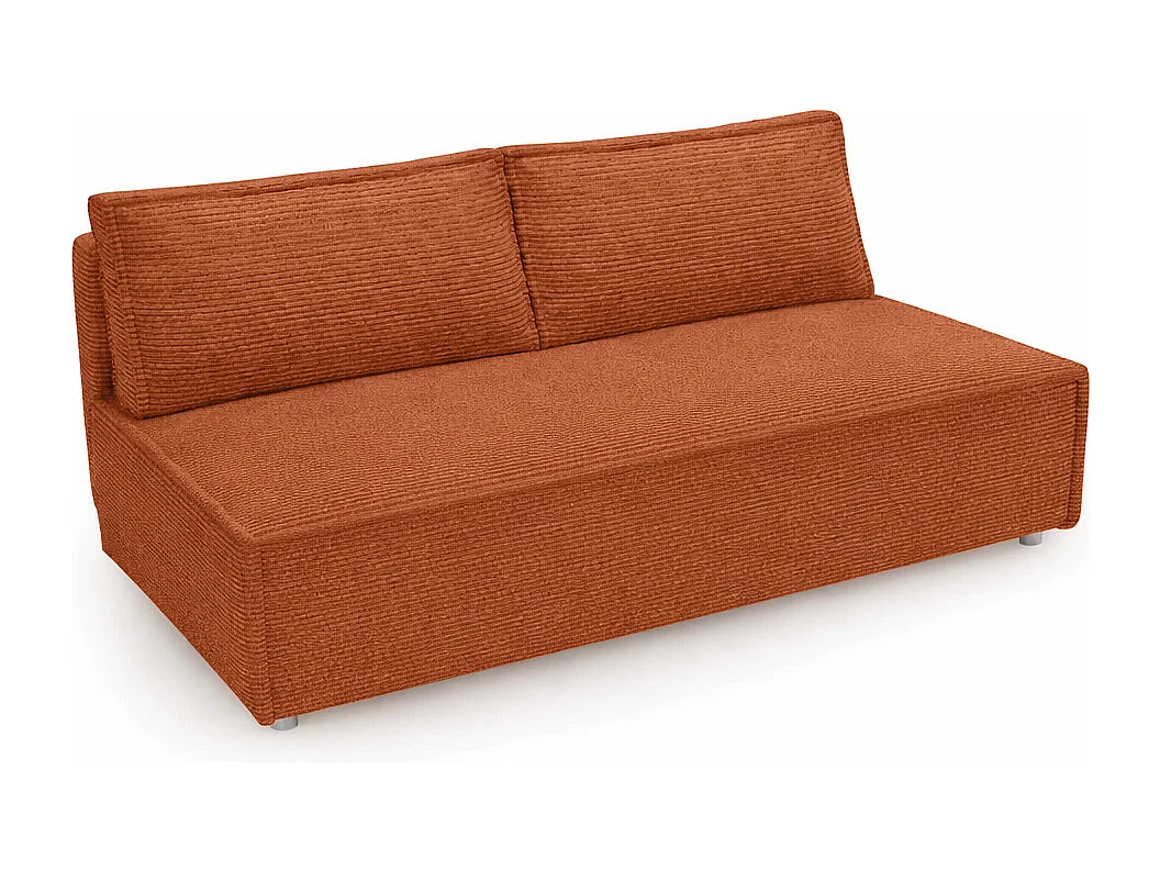 Canapé convertible DUO Poso en tissu - plusieurs coloris cuivre