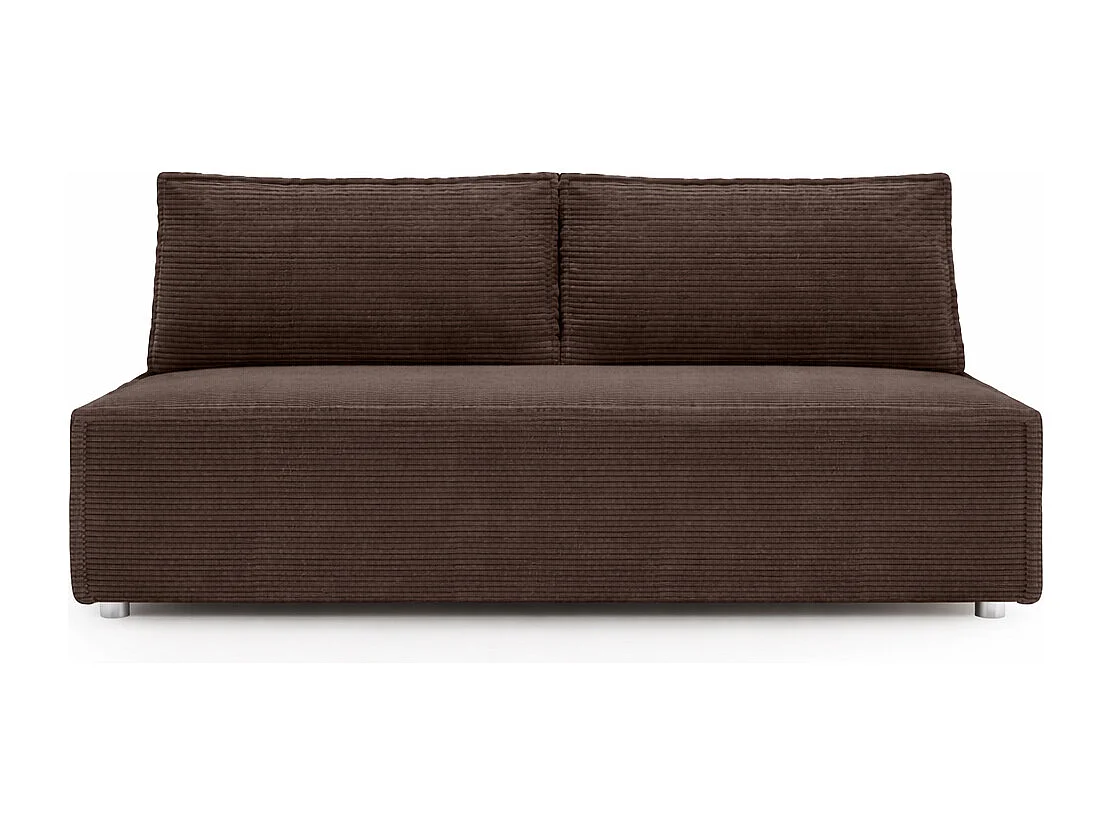 Canapé convertible DUO Poso en tissu - plusieurs coloris brun