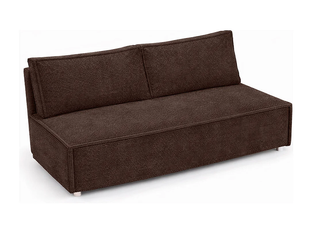 Canapé convertible DUO Poso en tissu - plusieurs coloris brun