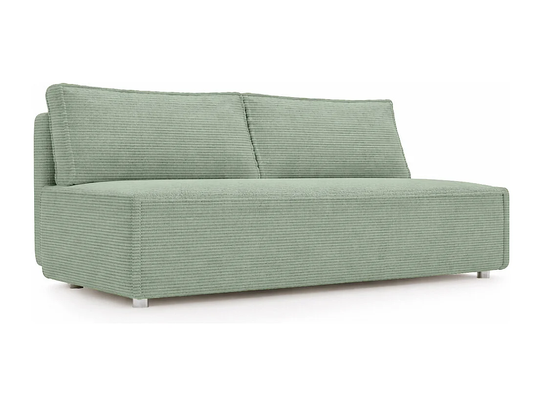 Canapé convertible DUO Poso en tissu - plusieurs coloris vert clair