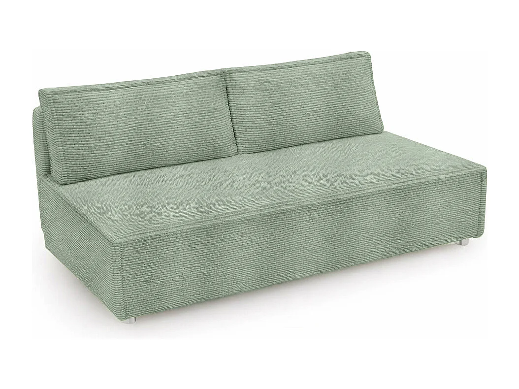 Canapé convertible DUO Poso en tissu - plusieurs coloris vert clair