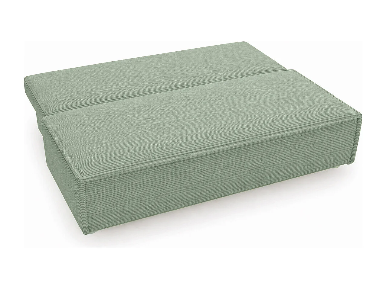 Canapé convertible DUO Poso en tissu - plusieurs coloris vert clair