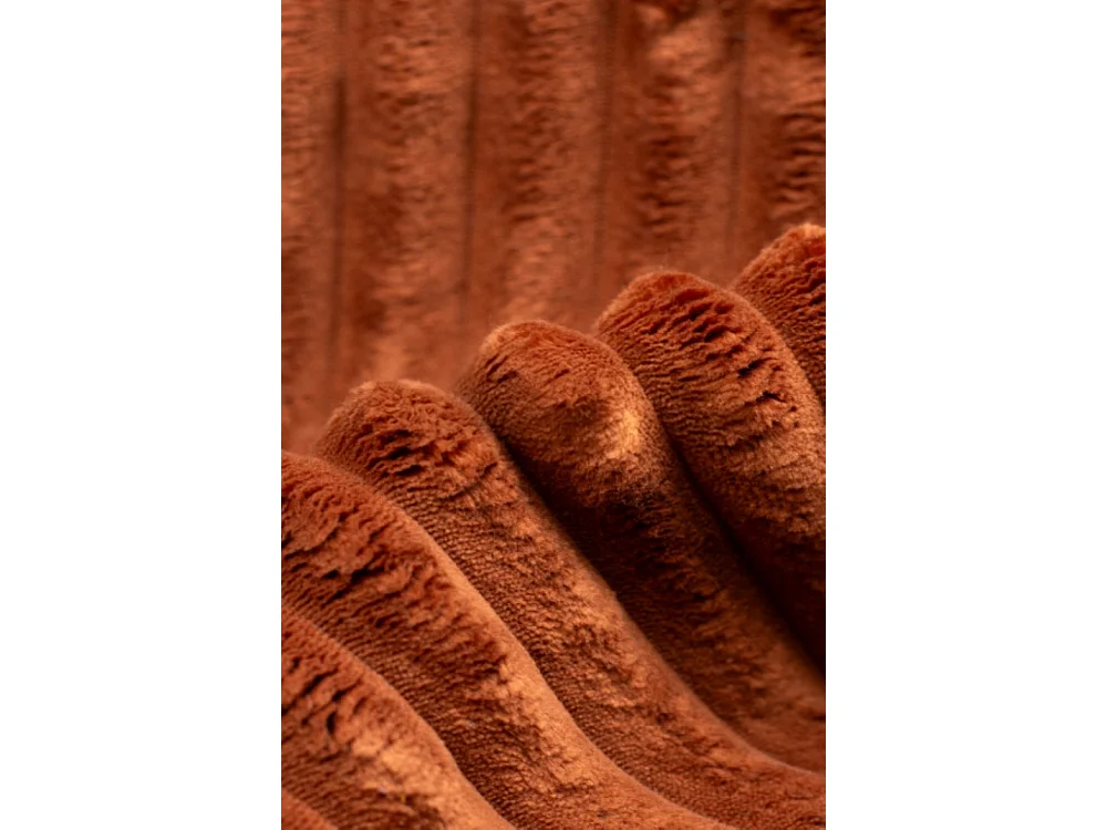 Ecksofa L-Form, Cordstoff Velo, Kupfer, Rechts, Modena Studio