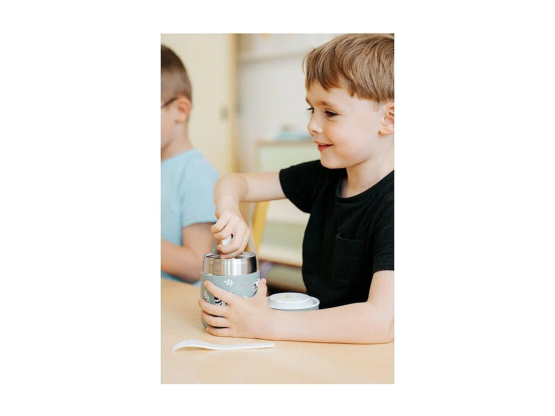 Petite Lunch Box Isotherme - MONBENTO - Boîte repas hermétique - Garde le repas chaud/frais jusqu'a 5h - MB Capsule Fox