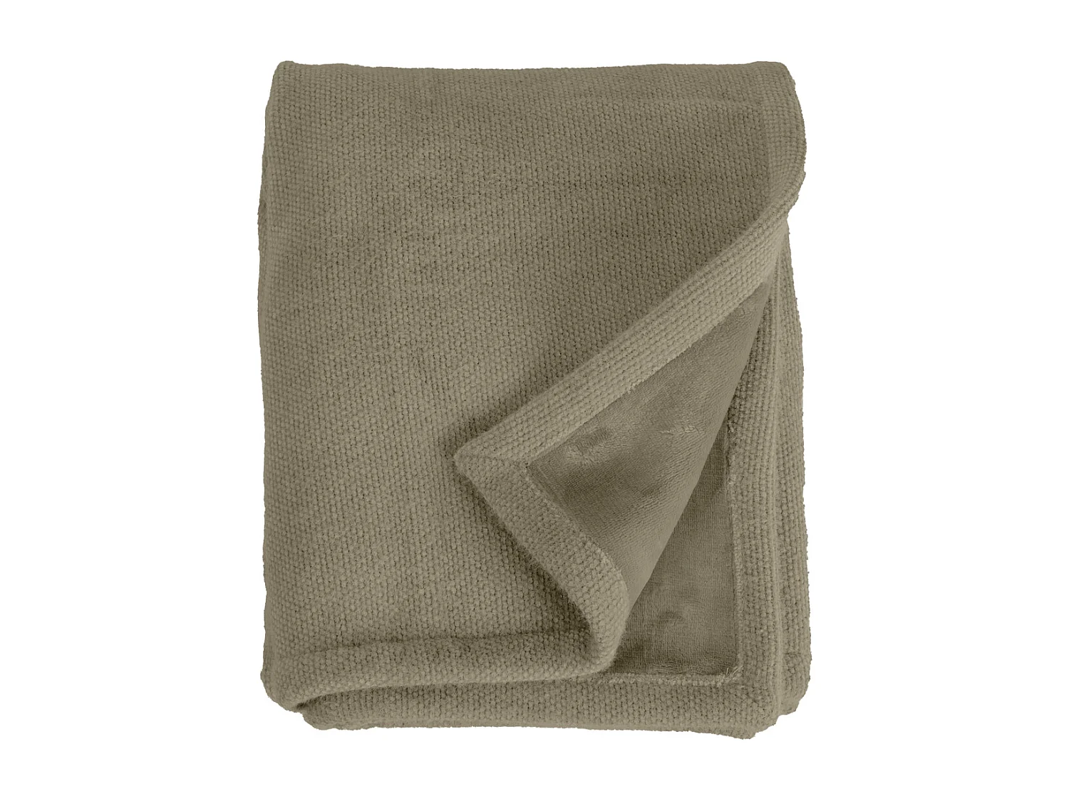 Couverture plaid marron 130x170cm PANORA - SACASA