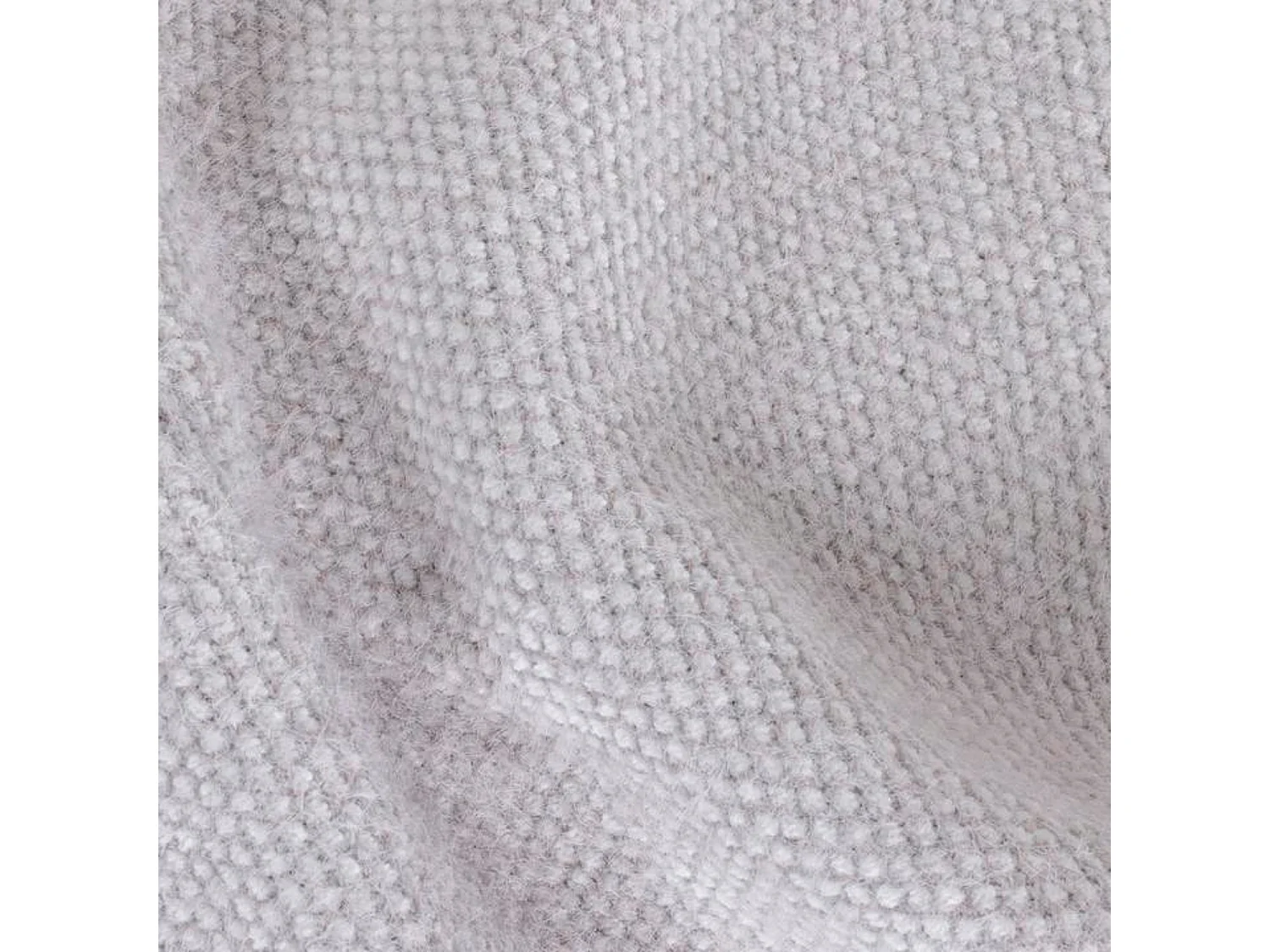 Couverture plaid gris clair 130x170cm PANORA - SACASA