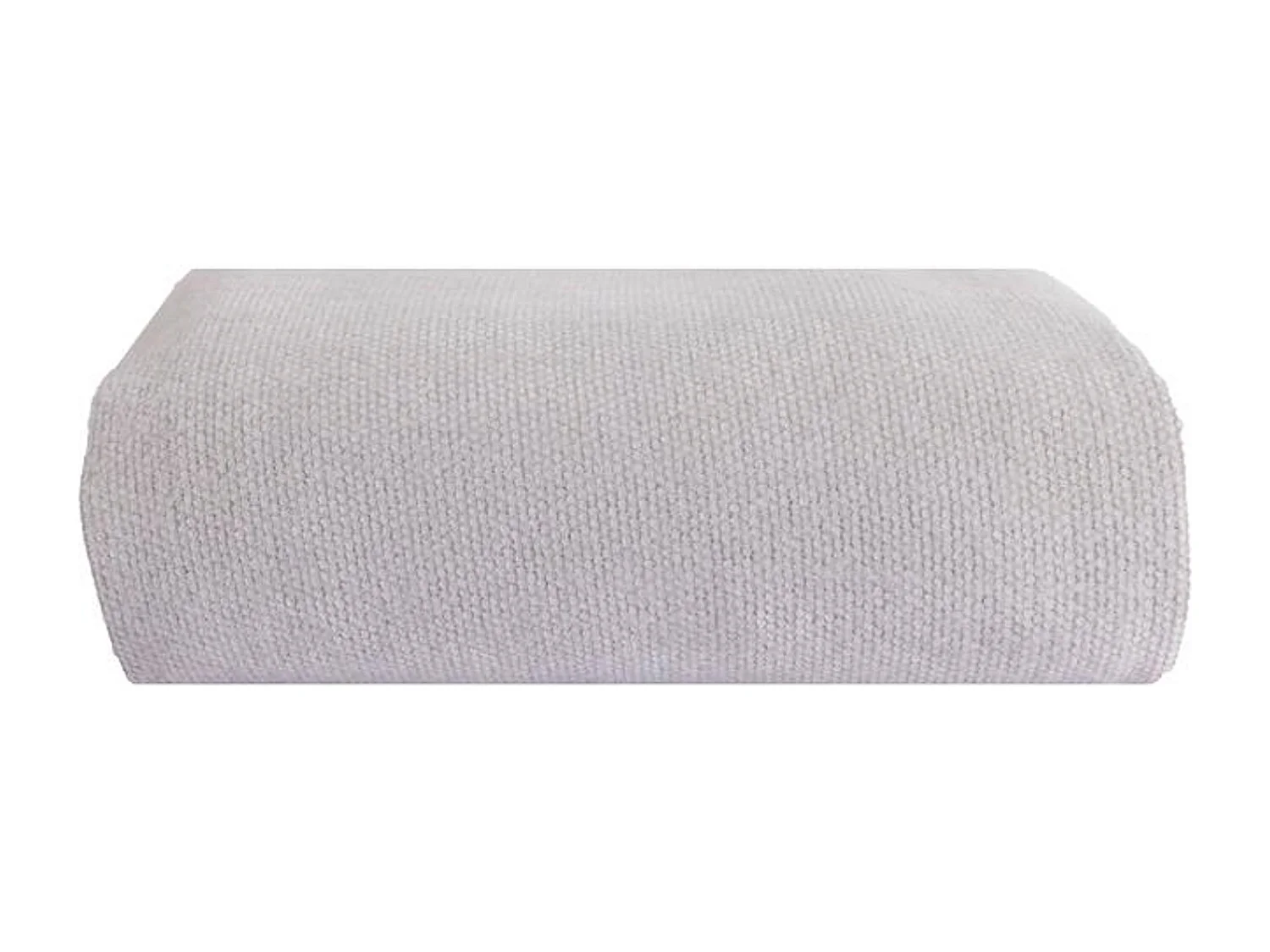 Couverture plaid gris clair 130x170cm PANORA - SACASA