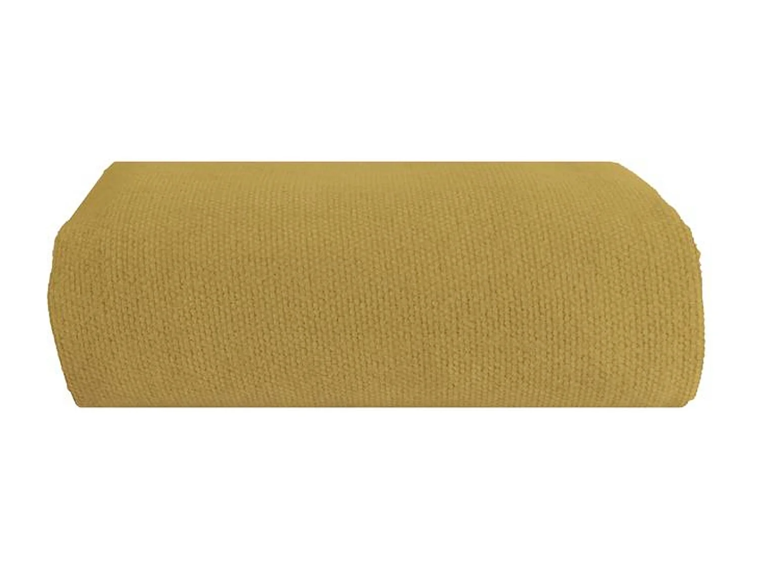 Couverture plaid jaune verdâtre 130x170cm PANORA - SACASA