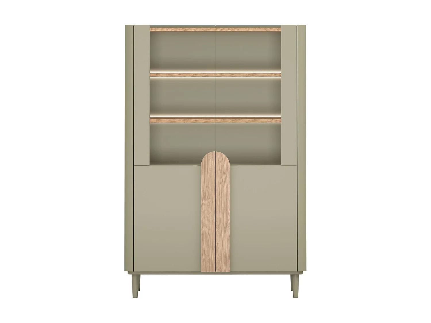 2-türiger Vitrinenschrank