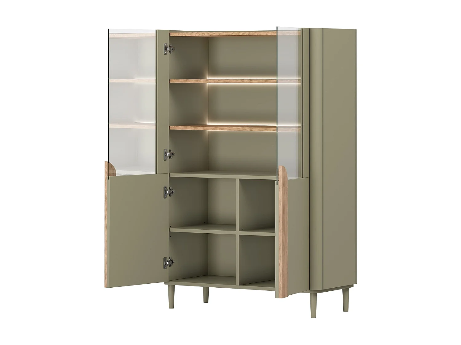 2-türiger Vitrinenschrank