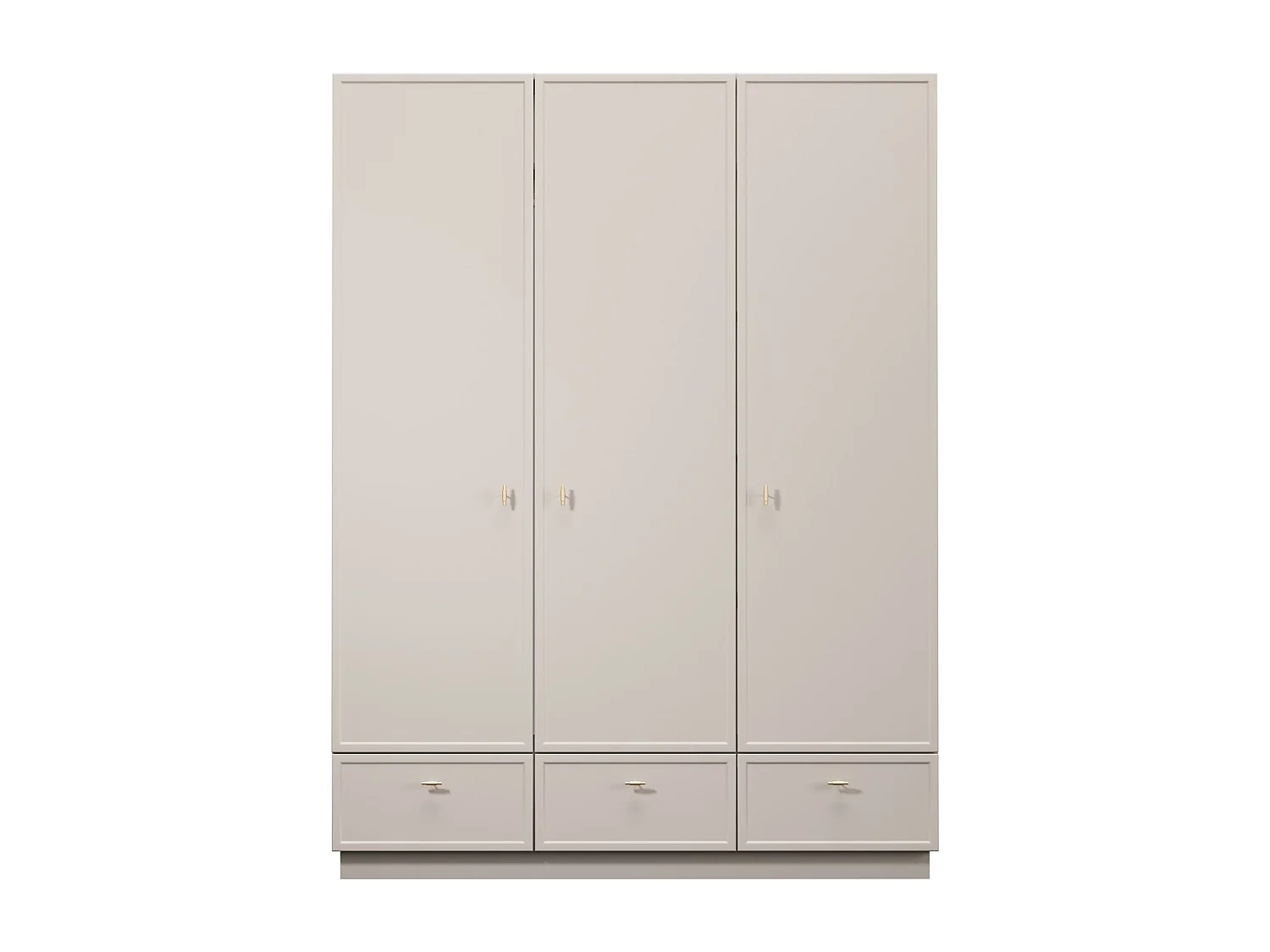 Garderobenständer aus Kaschmir mit 3 Türen und 3 Schubladen, 150 x 200 cm