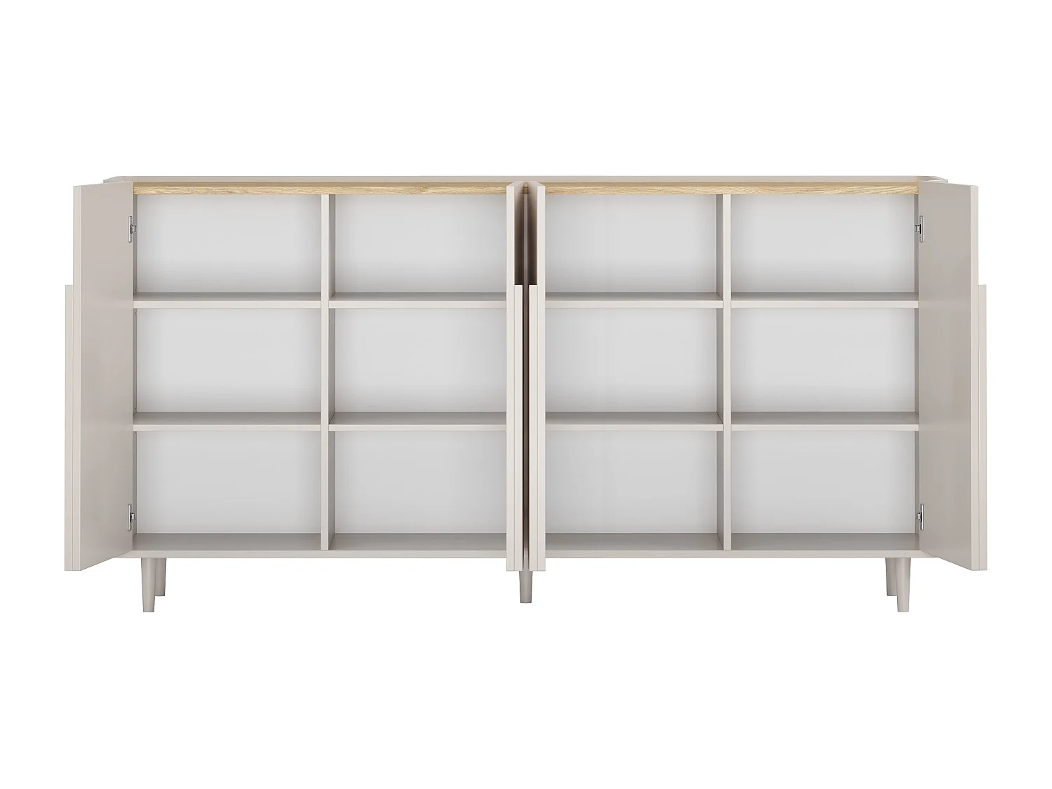 Buffet 4 portes 8 étagères