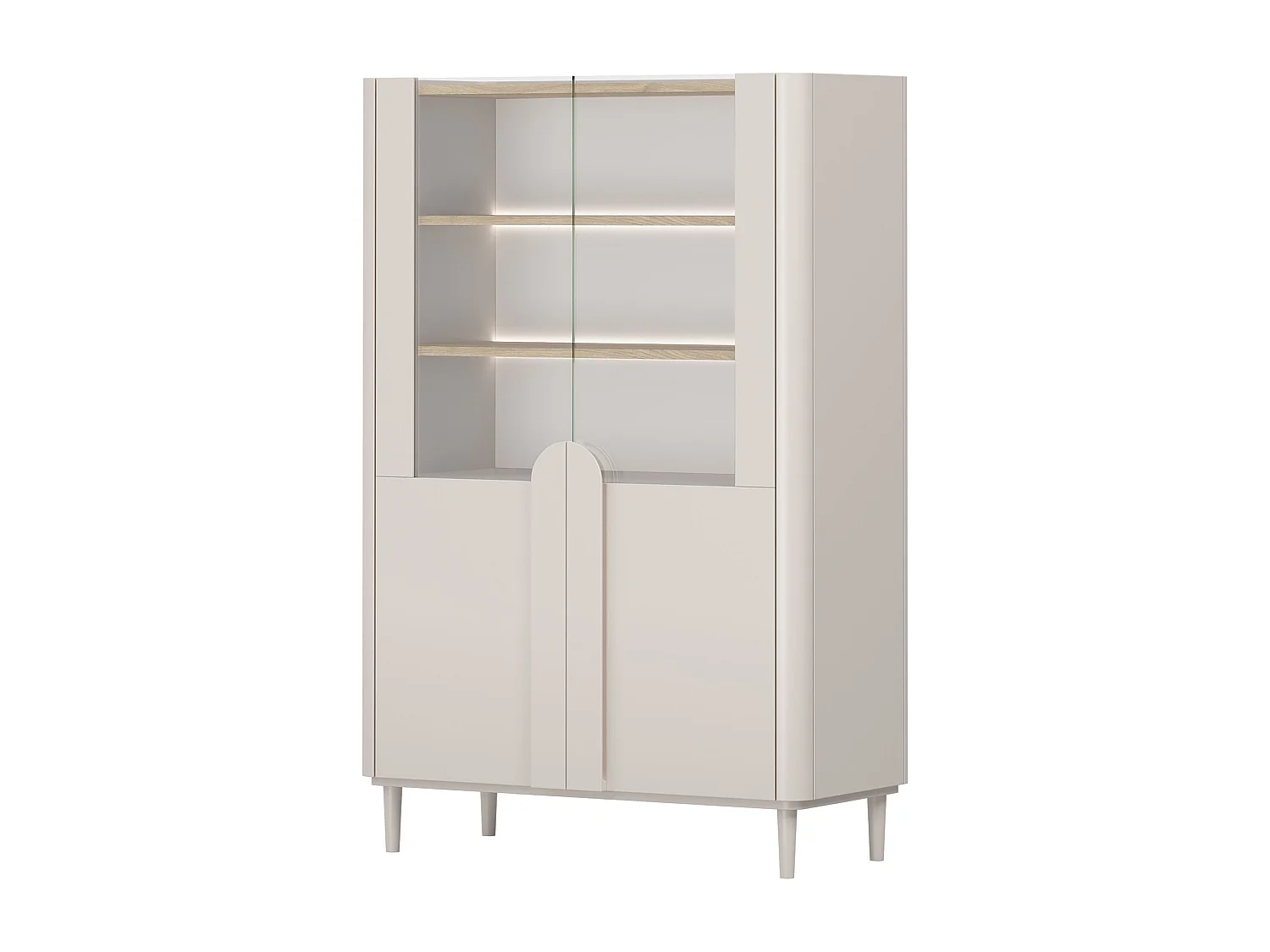 2-türiger Vitrinenschrank