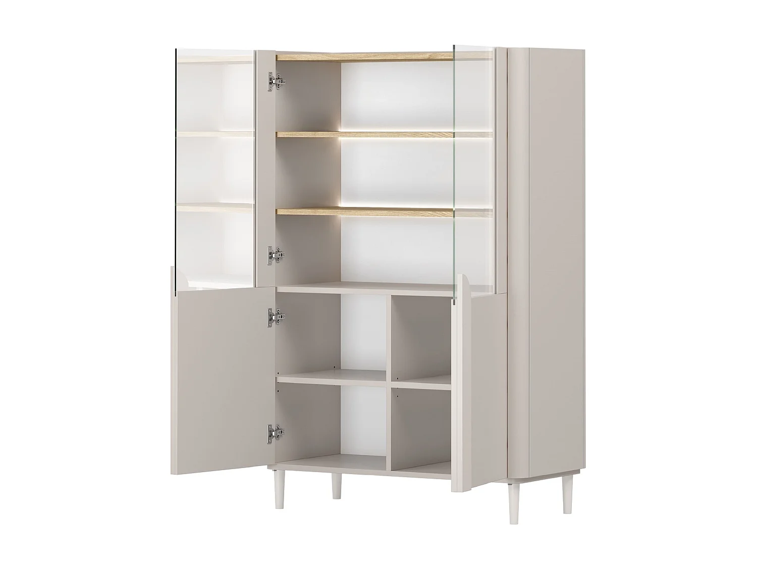 2-türiger Vitrinenschrank