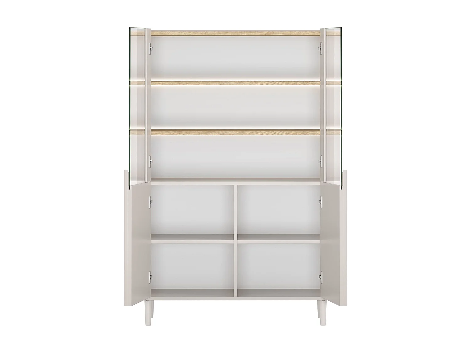 2-türiger Vitrinenschrank