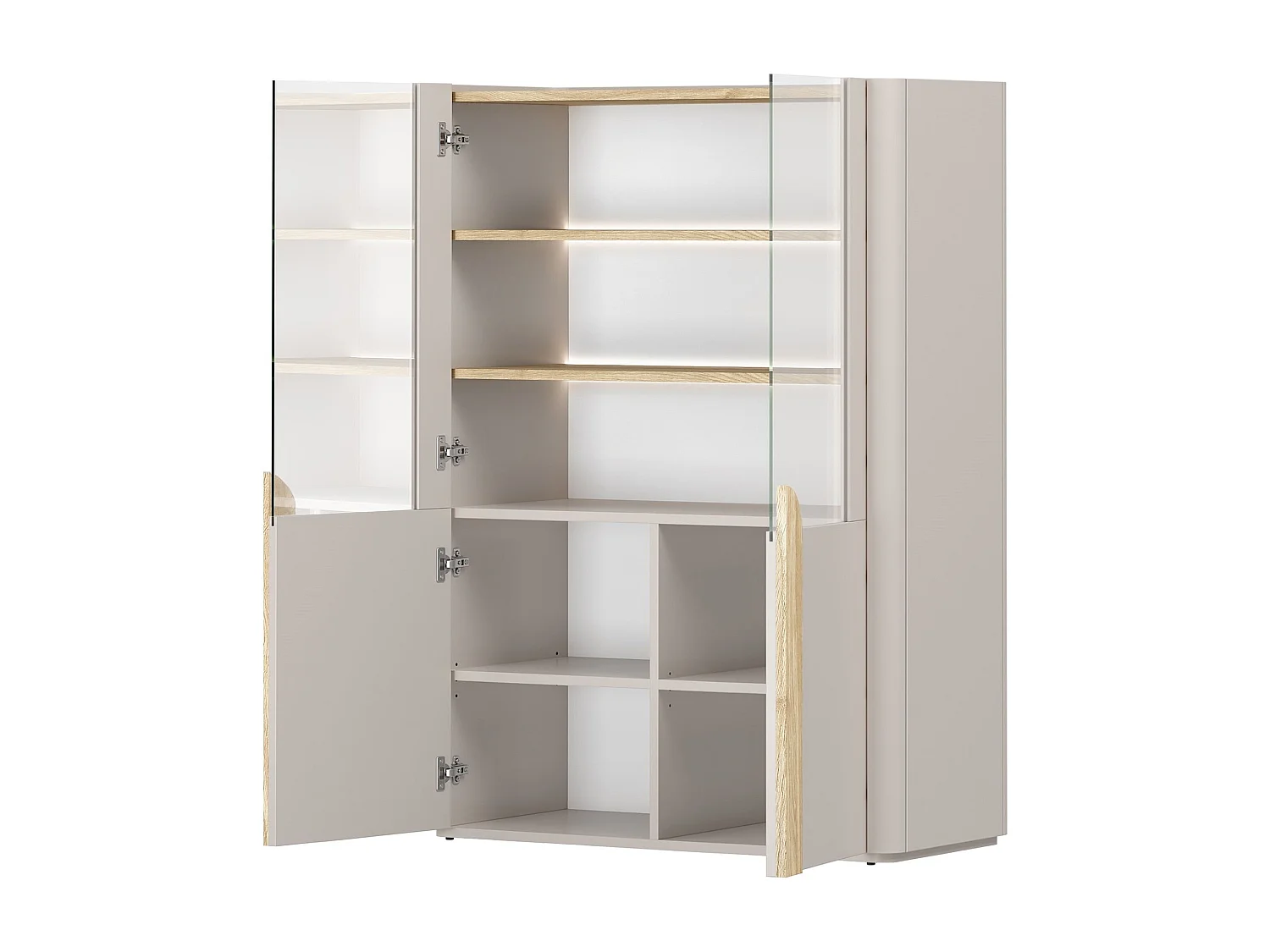 2-türiger Vitrinenschrank