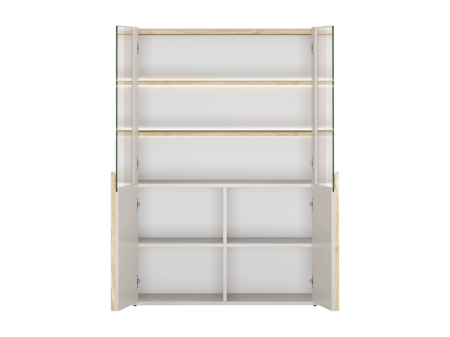 2-türiger Vitrinenschrank