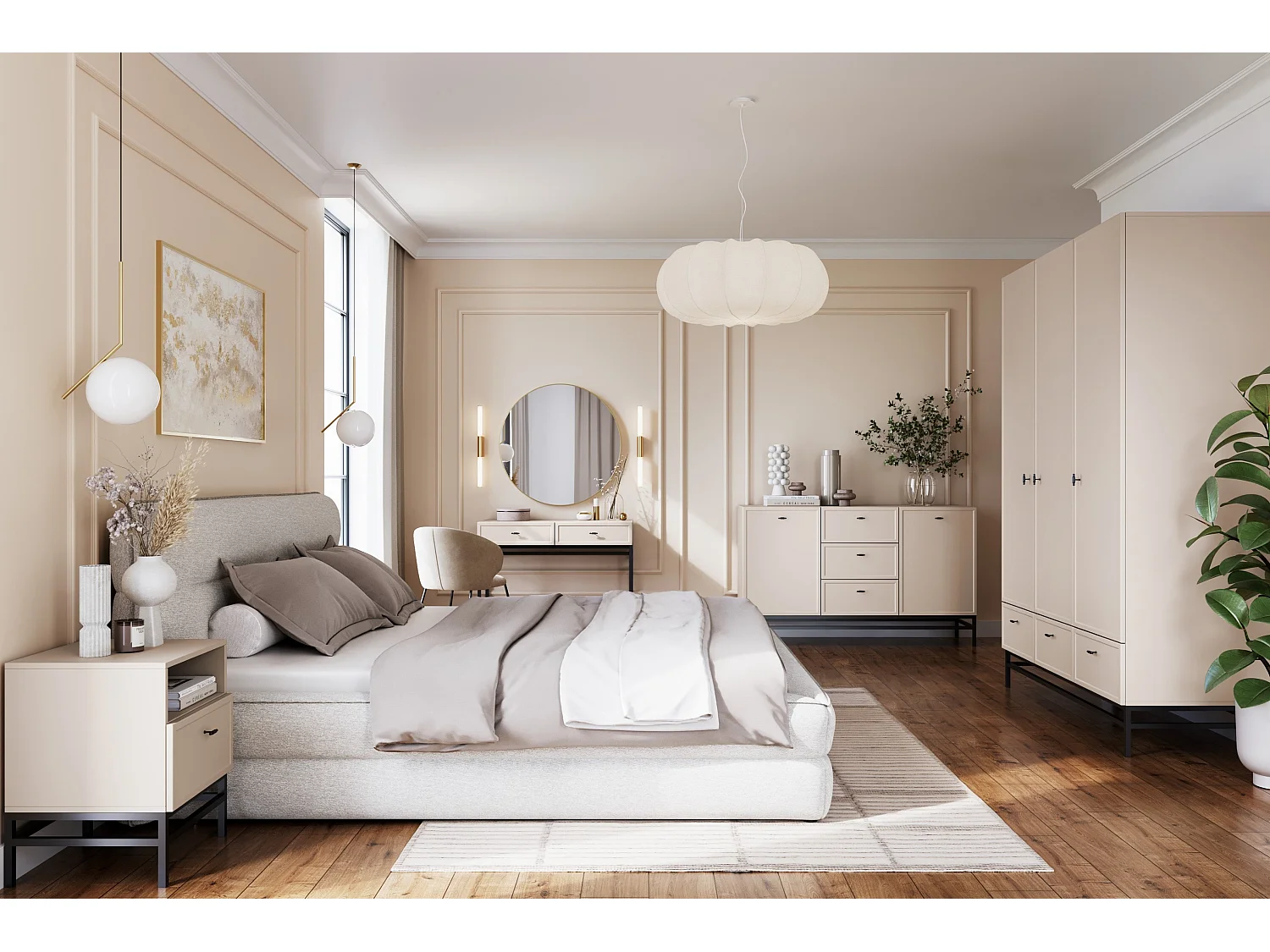 Konsolentisch „Cashmere“ mit 2 Schubladen, 100 x 41 cm