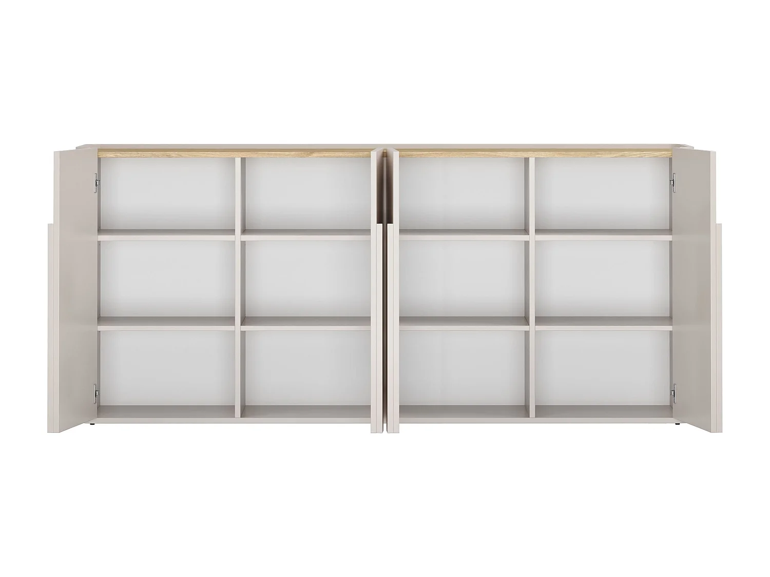 Buffet 4 portes 8 étagères