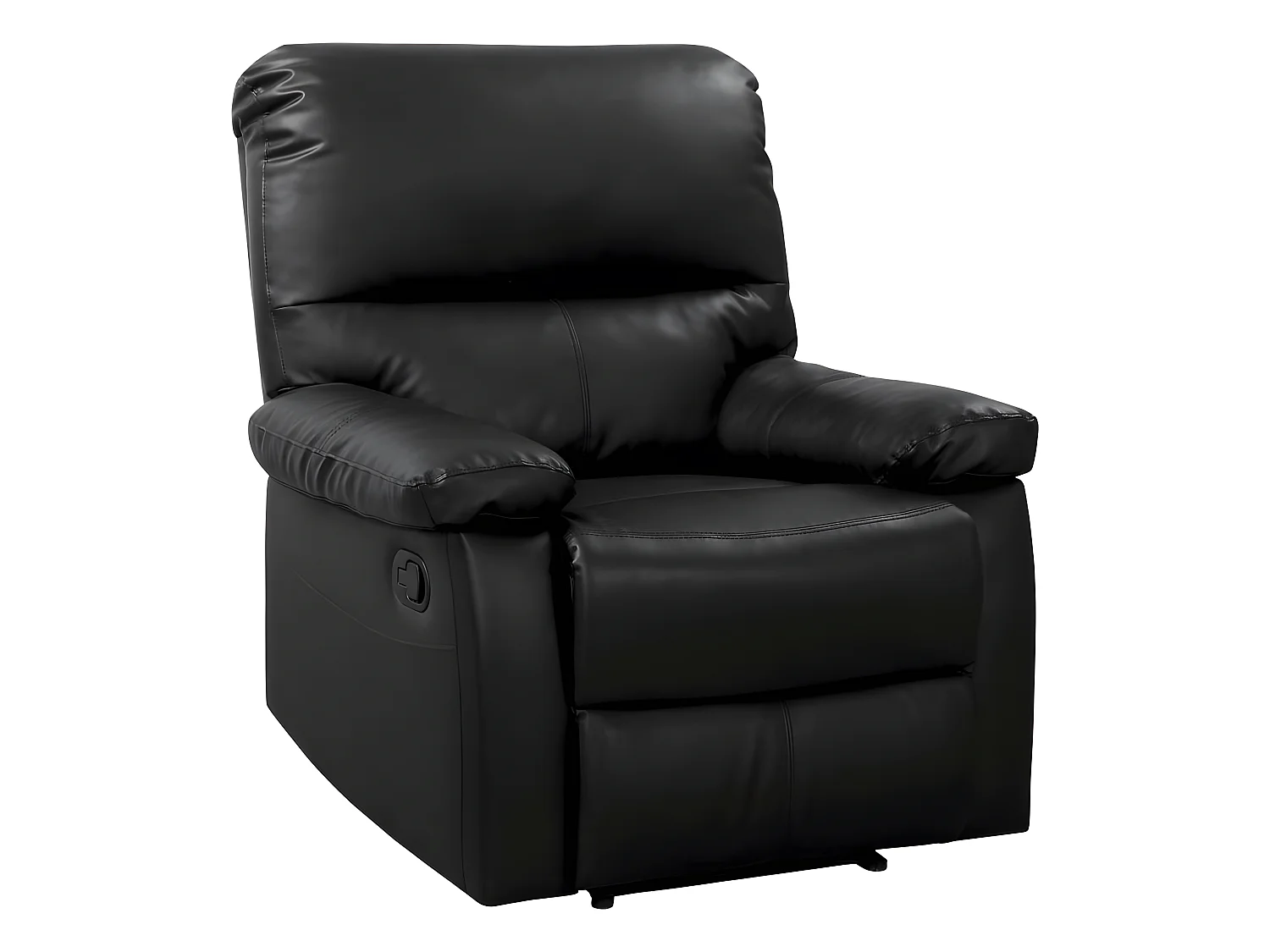 Fauteuil relax "Lincoln" - 90 x 89 x 103 cm - Noir