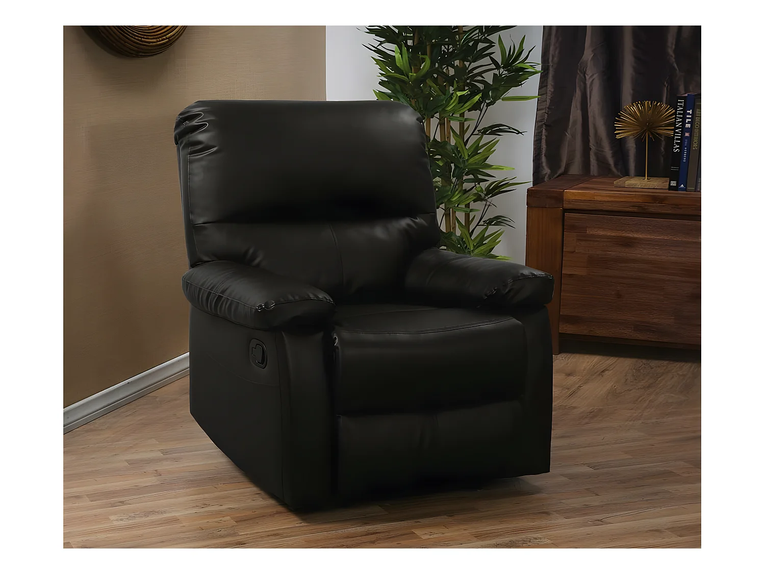 Sillón reclinable Lincoln - Color negro