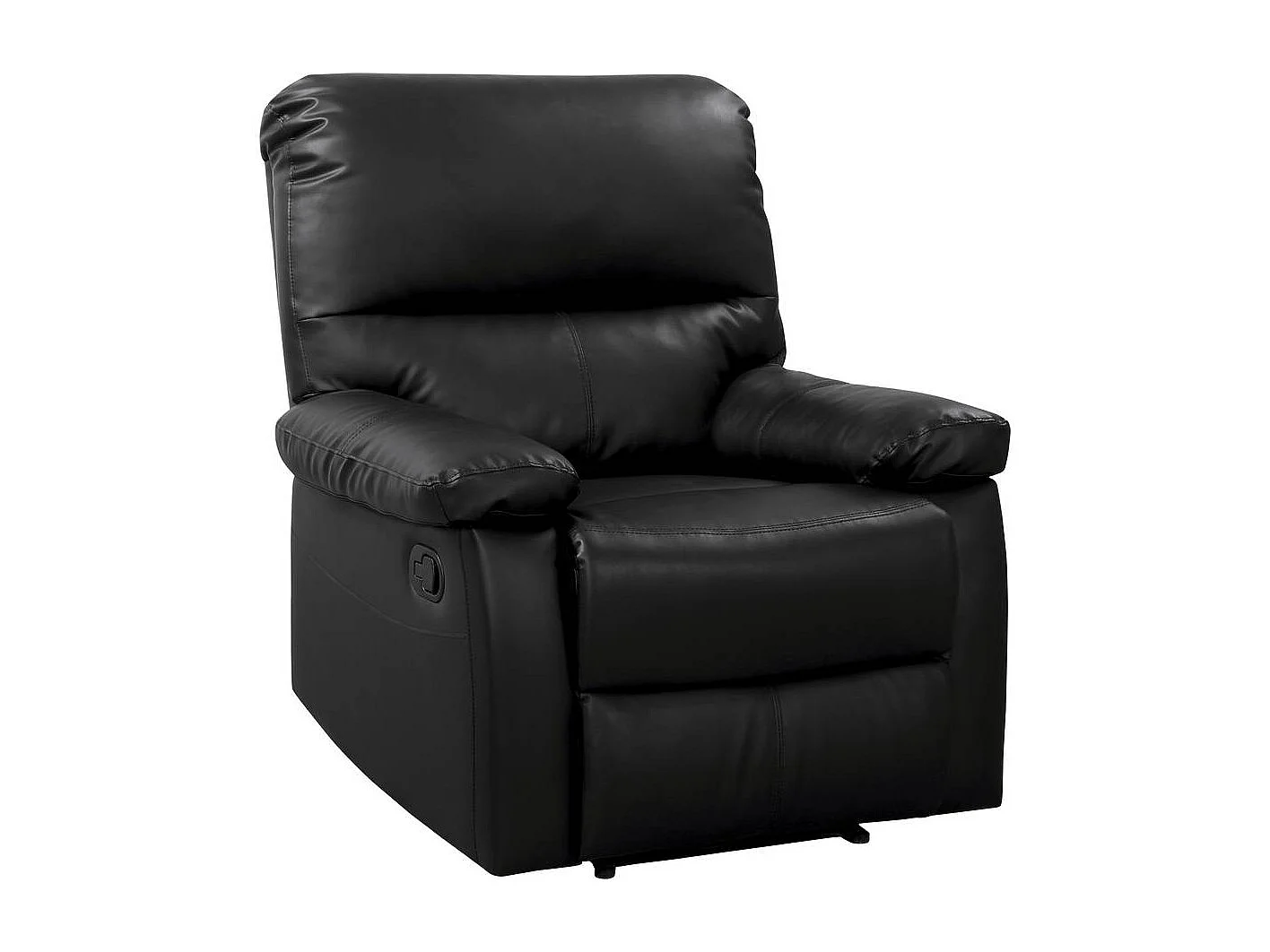 Fauteuil relax "Lincoln" - 90 x 89 x 103 cm - Noir