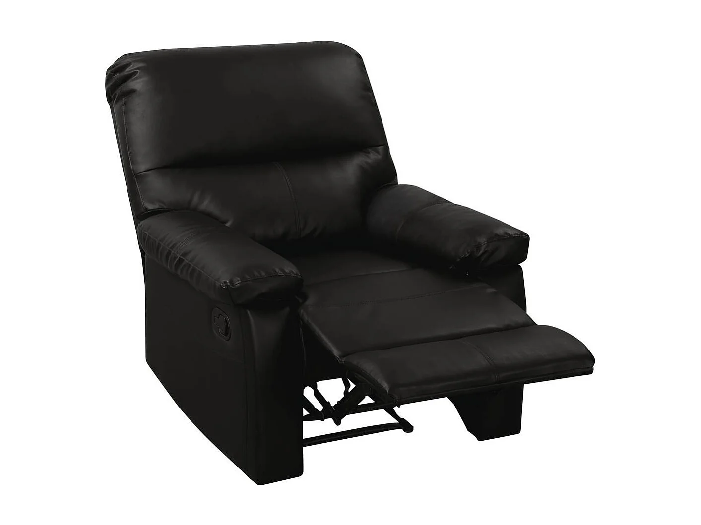 Fauteuil relax "Lincoln" - 90 x 89 x 103 cm - Noir