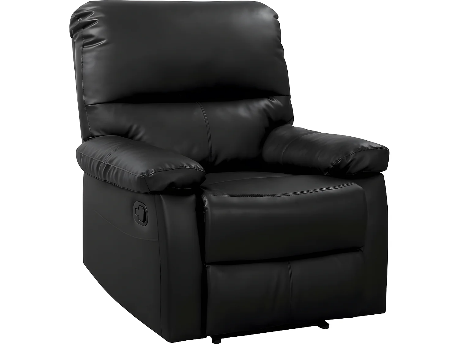 Fauteuil relax "Lincoln" - 90 x 89 x 103 cm - Noir