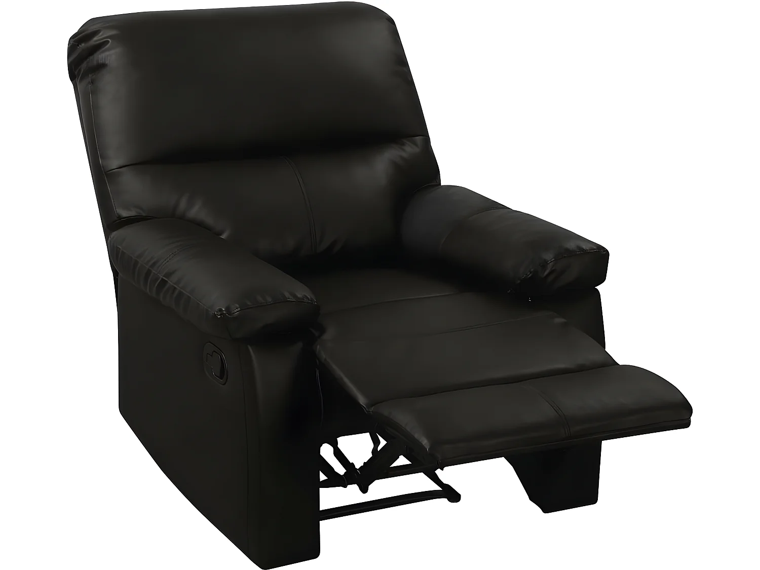 Fauteuil relax "Lincoln" - 90 x 89 x 103 cm - Noir