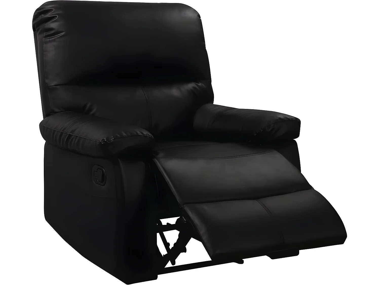 Fauteuil relax "Lincoln" - 90 x 89 x 103 cm - Noir