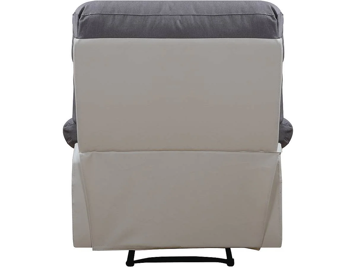 Sillón reclinable Lincoln - Blanco/Gris claro