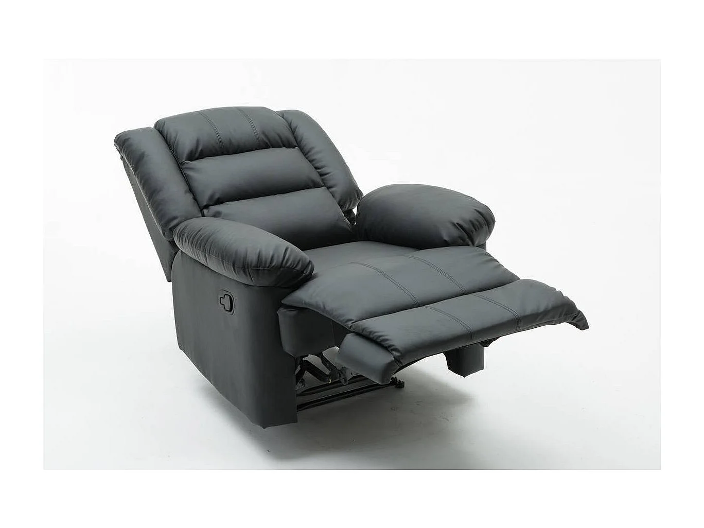 Fauteuil relax "Buckingham" - 85 x 93 x 100 cm - Noir