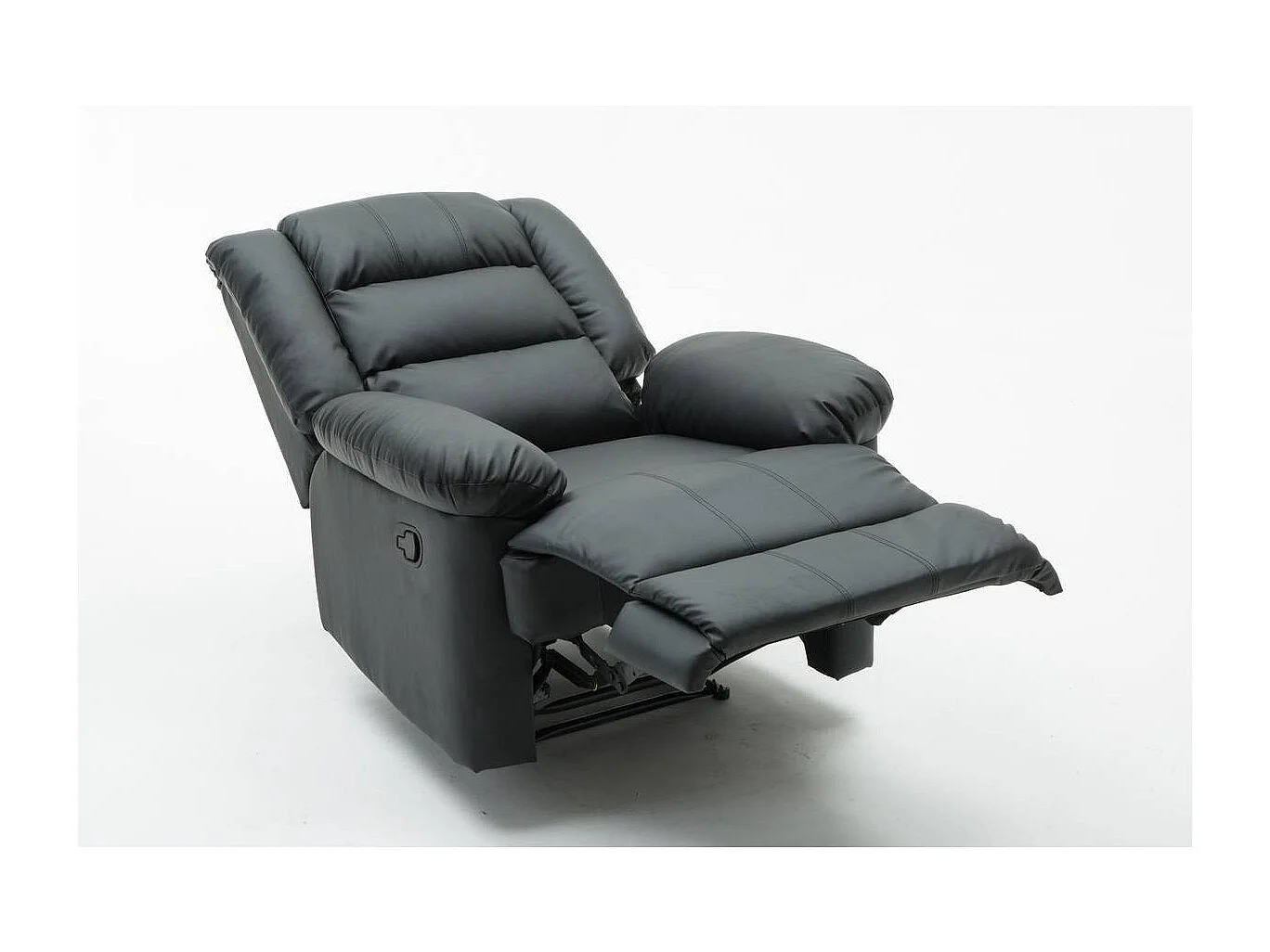 Fauteuil relax "Buckingham" - 85 x 93 x 100 cm - Noir