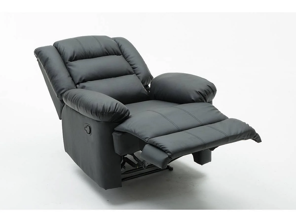 Poltrona de relaxamento "Buckingham" - 85 x 93 x 100 cm - Preto