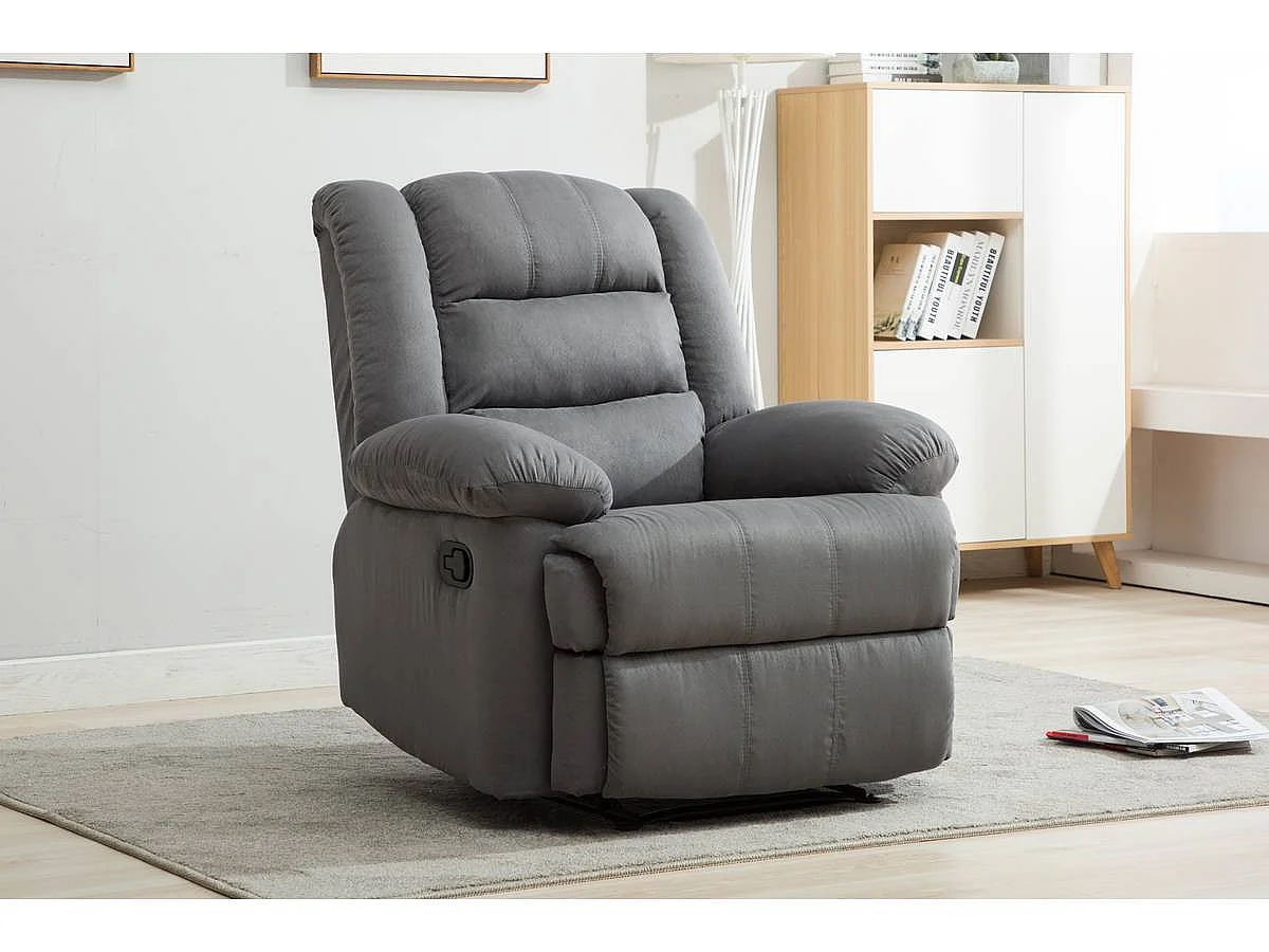 Relax-Sessel "Buckingham" - 85 x 93 x 100 cm - Schwarz