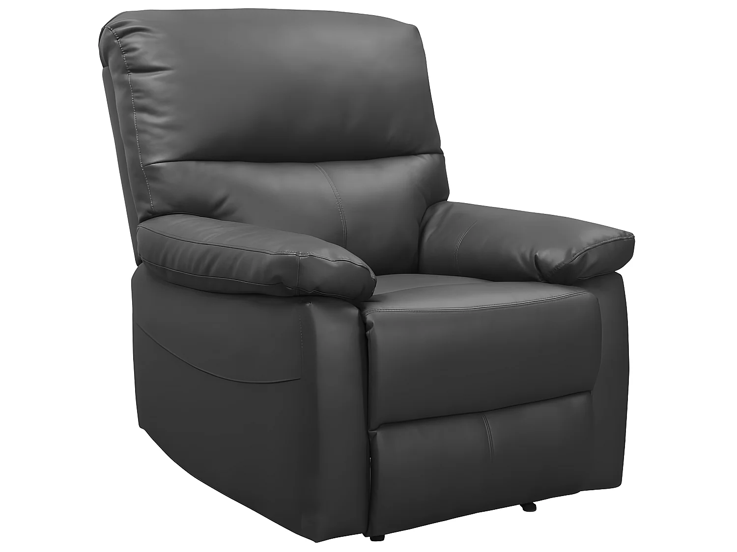 Relaxfauteuil "Lincoln" in grijze stof met handmatige kantelfunctie