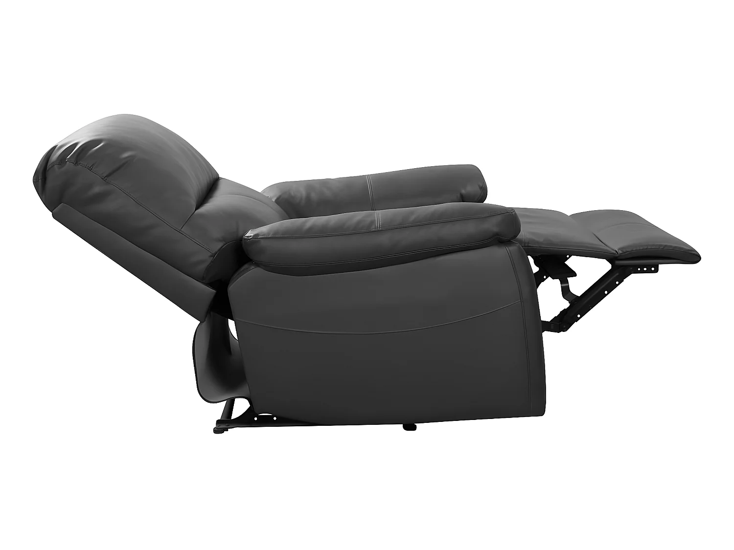 Relaxfauteuil "Lincoln" in grijze stof met handmatige kantelfunctie