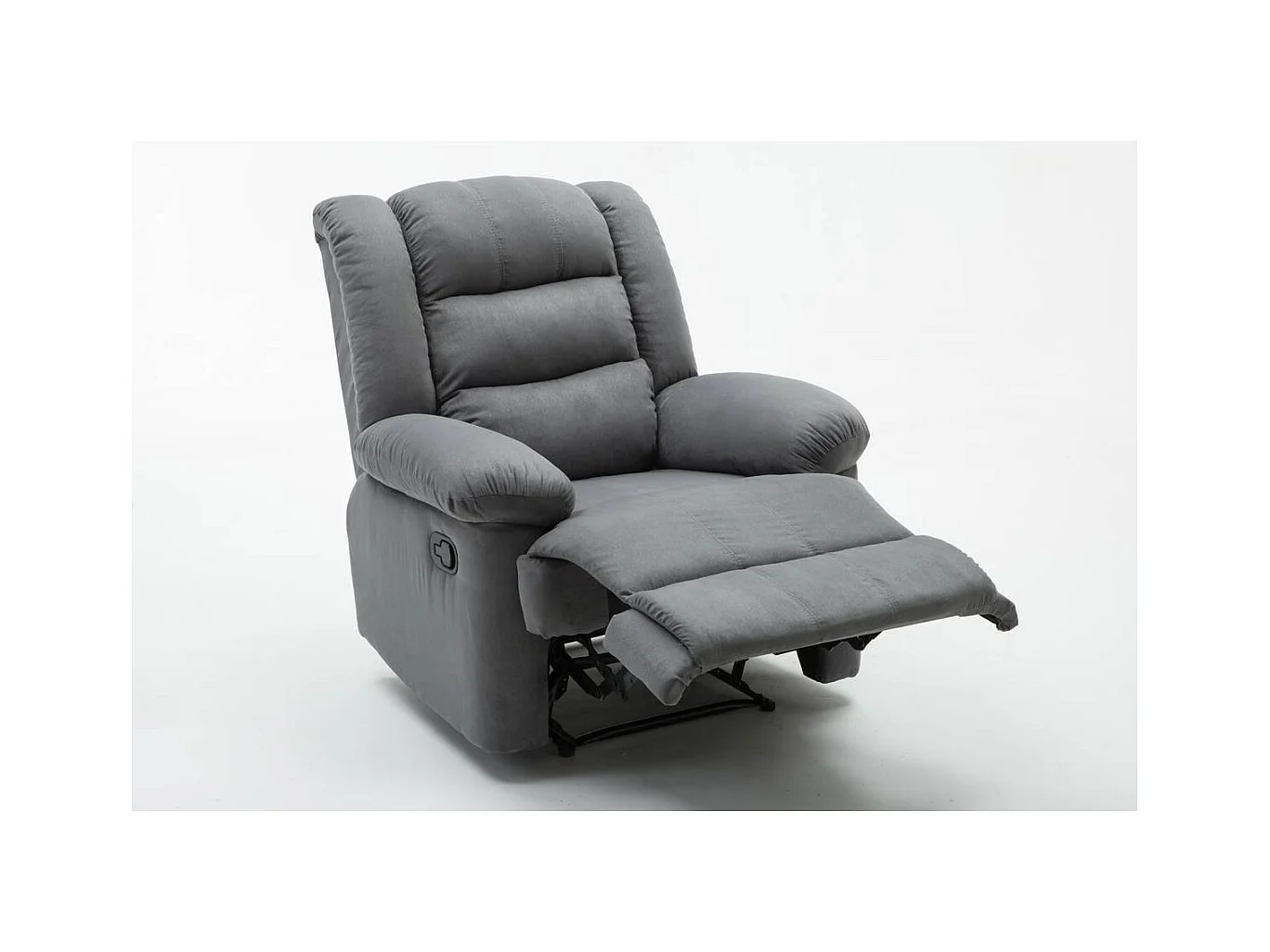 Poltrona relax "Buckingham" - Grigio chiaro