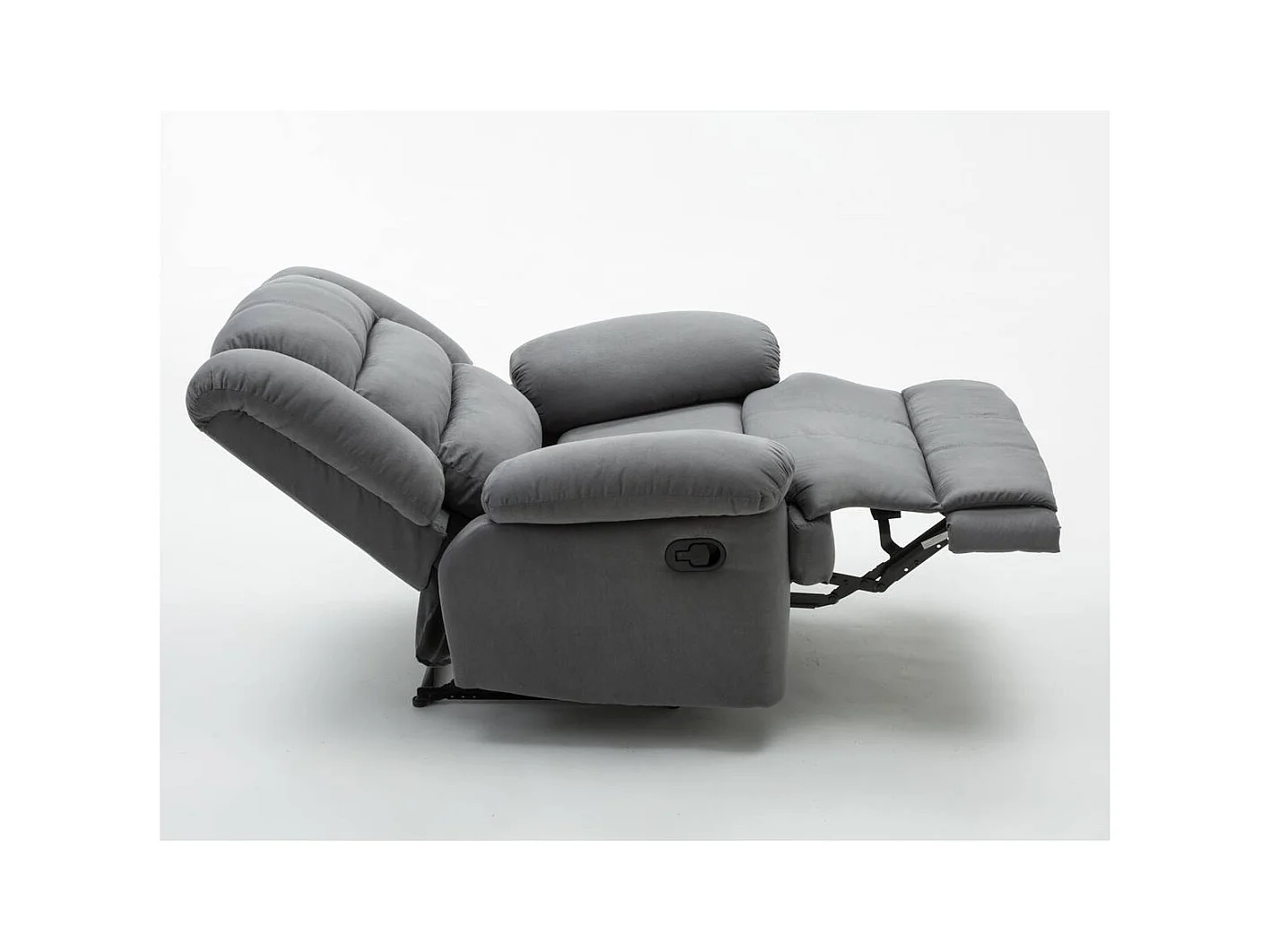 Poltrona relax "Buckingham" - Grigio chiaro