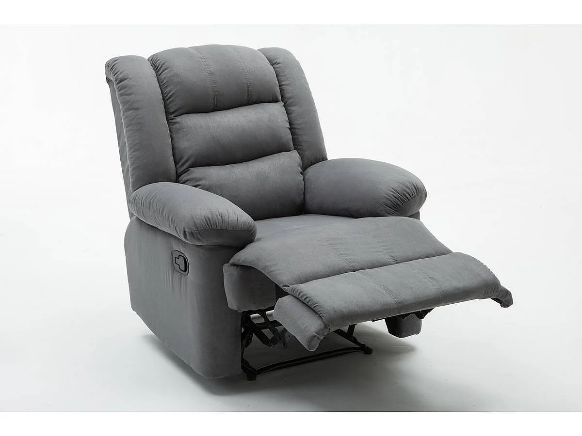 Sillón relax "Buckingham" - Gris claro