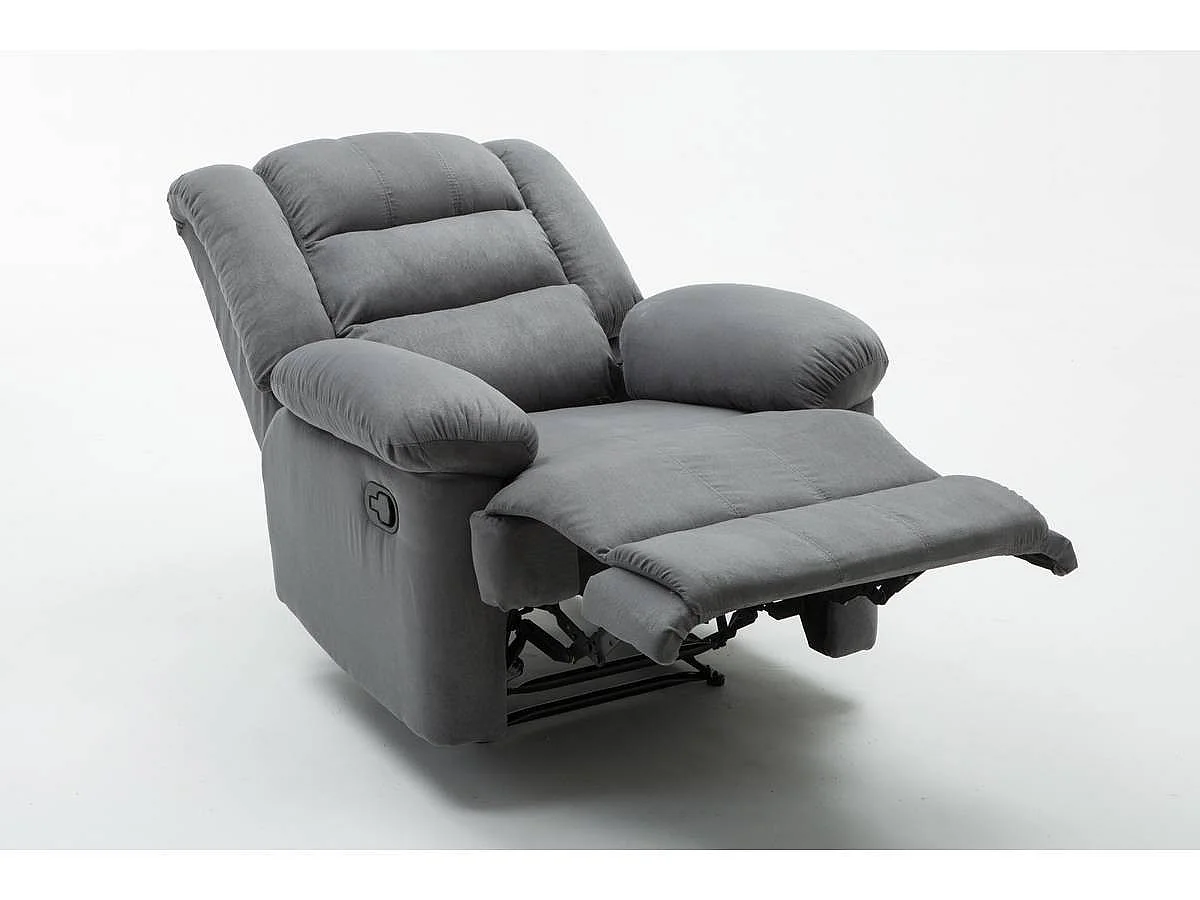 Sillón relax "Buckingham" - Gris claro