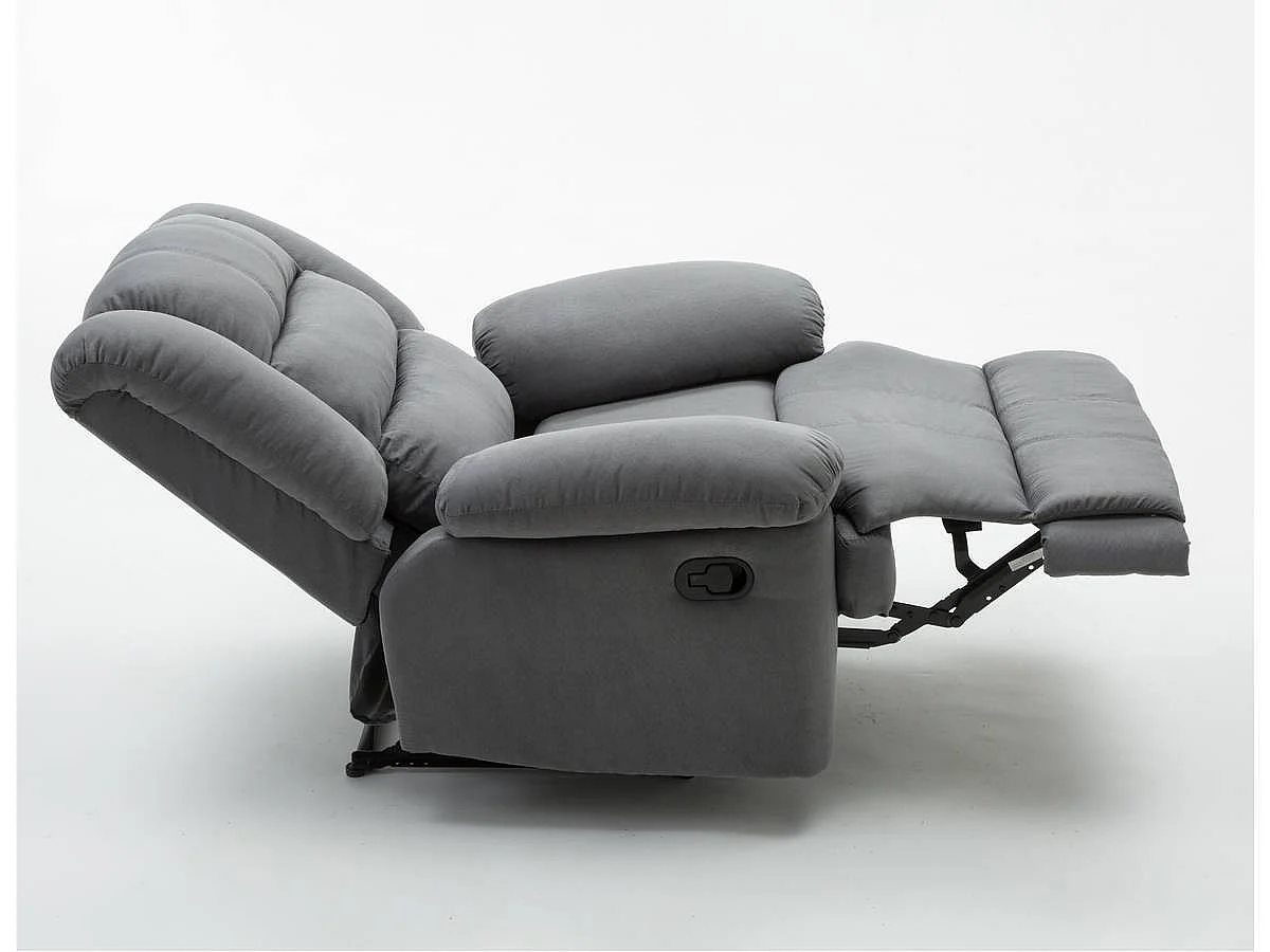 Sillón relax "Buckingham" - Gris claro