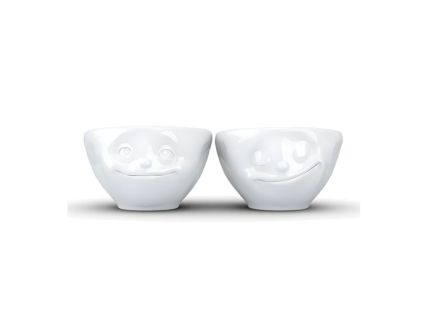 Set de 2 Mini Bols rêveur et heureux en Porcelaine