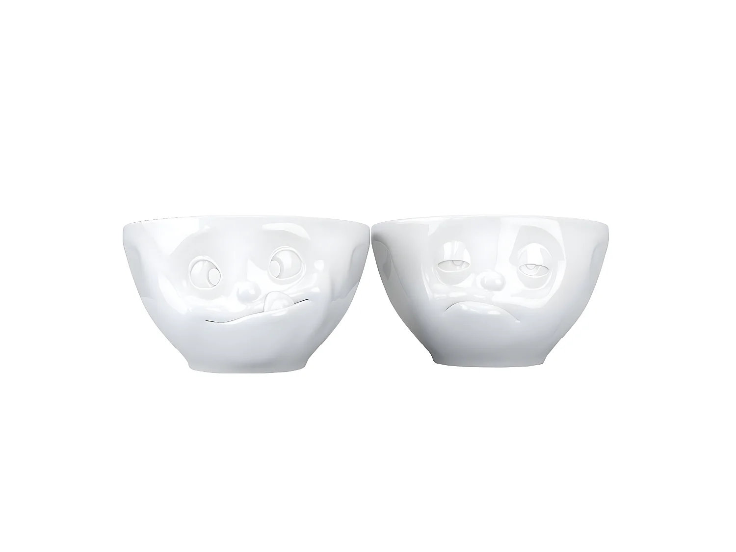 Set de 2 petits Bols Gourmand et Endormi en Porcelaine