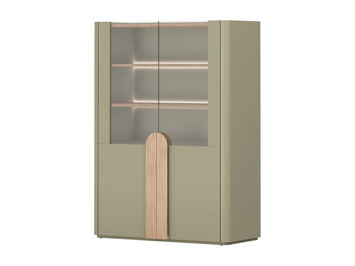 2-türiger Vitrinenschrank