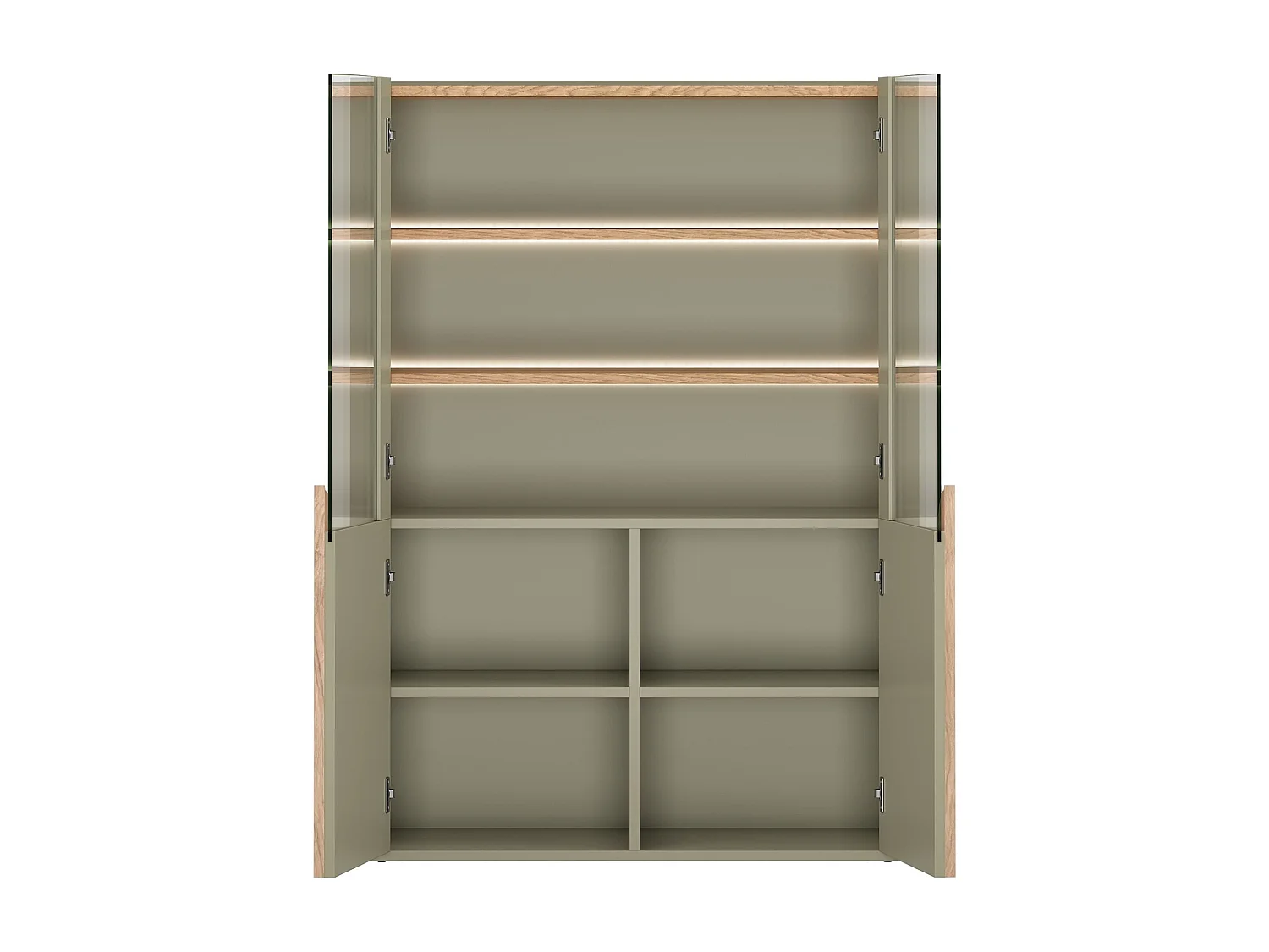 2-türiger Vitrinenschrank