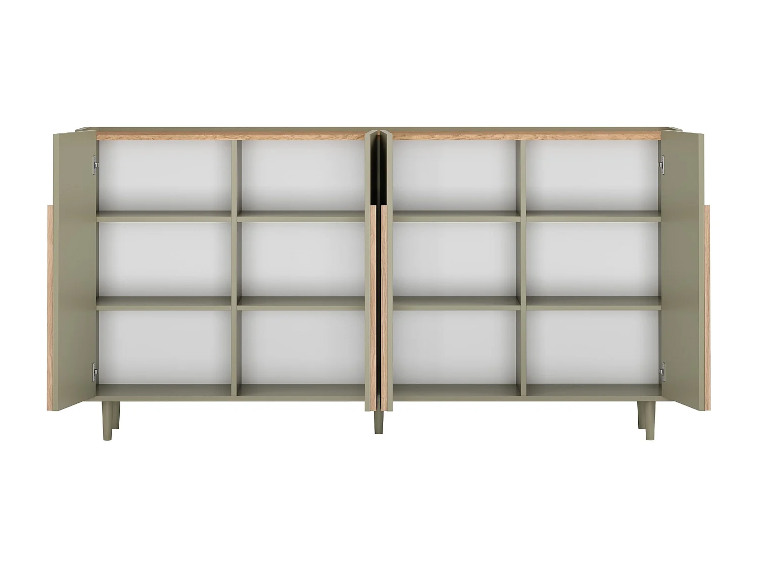 Buffet 4 portes 8 étagères